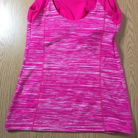 B16 Made Sexy by Victoria’s Secret Pink White Athletic Tank Top w/bra Size Small - Picture 6 of 8